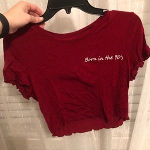 ‘Born in the 90s’ crop top